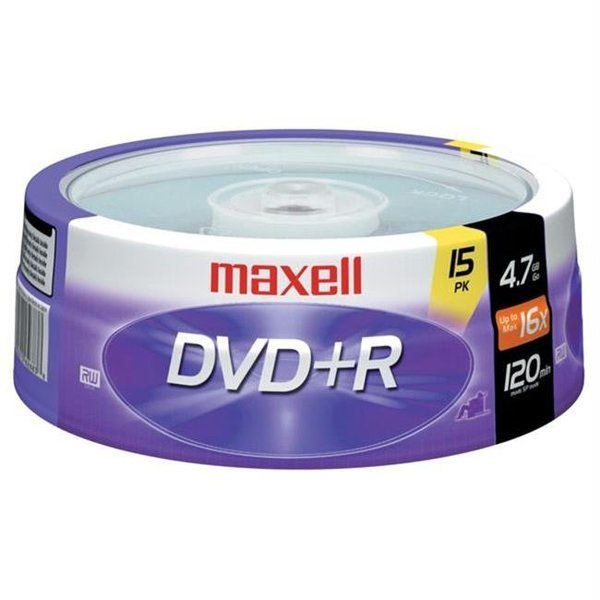Maxell Maxell 16X Write-Once Dvd+R Spindle - 15 Disk Spindle 639008
